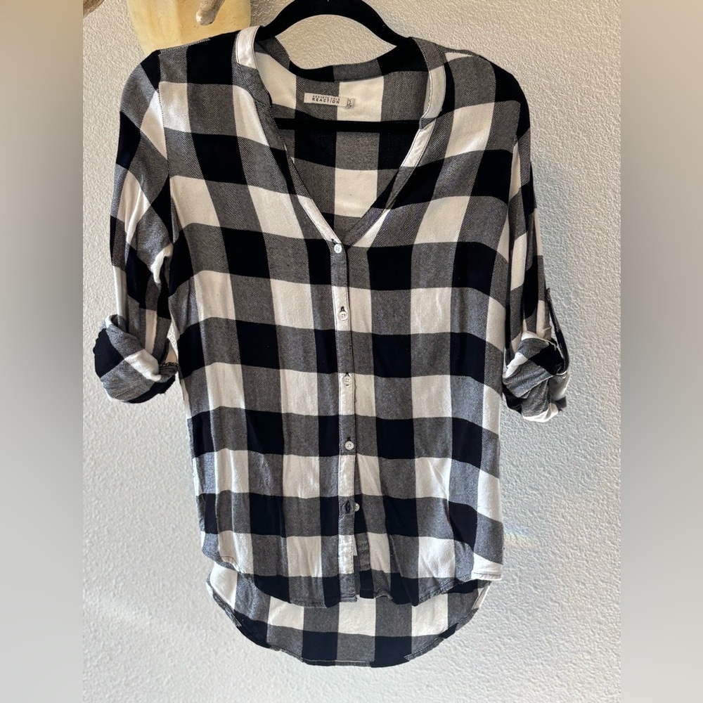 Kenneth Cole Reaction Checkered Button-Down Shirt